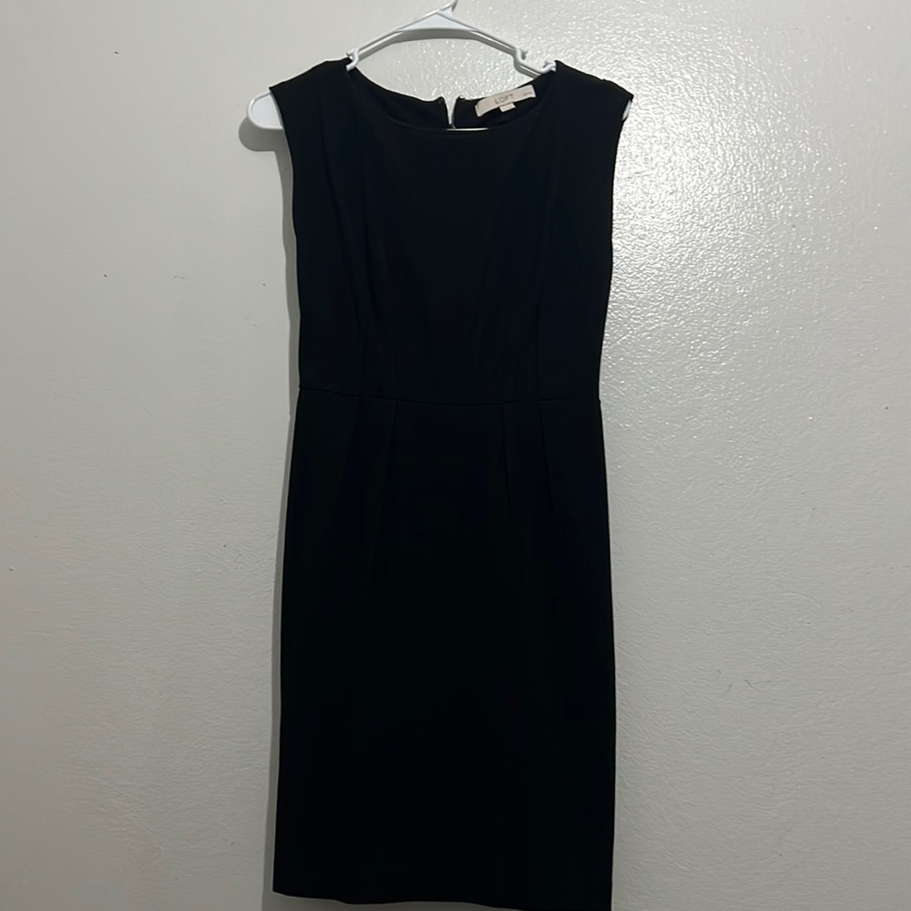 Office black dress LOFT